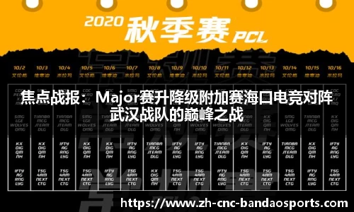 焦点战报:Major赛升降级附加赛海口电竞对阵武汉战队的巅峰之战