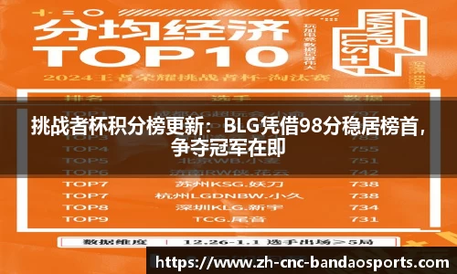 挑战者杯积分榜更新：BLG凭借98分稳居榜首，争夺冠军在即